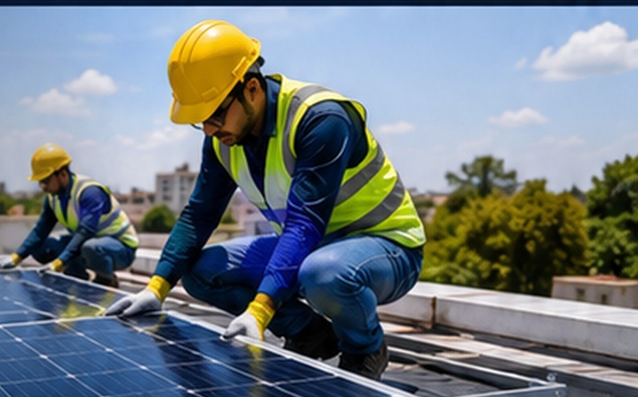 Solar rooftop installation project